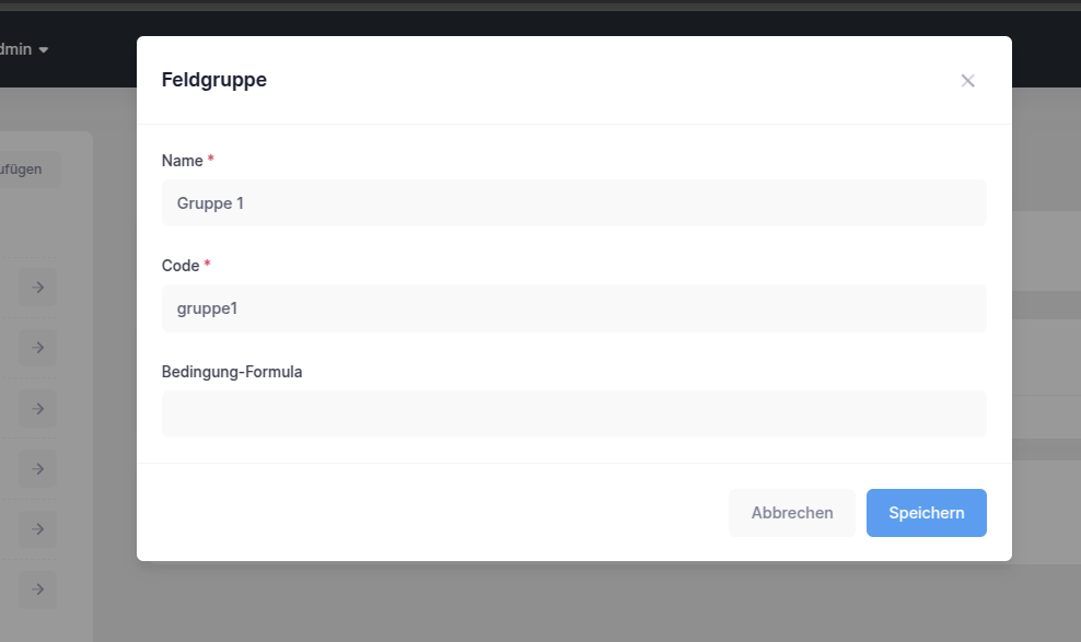 forms create form fields add group